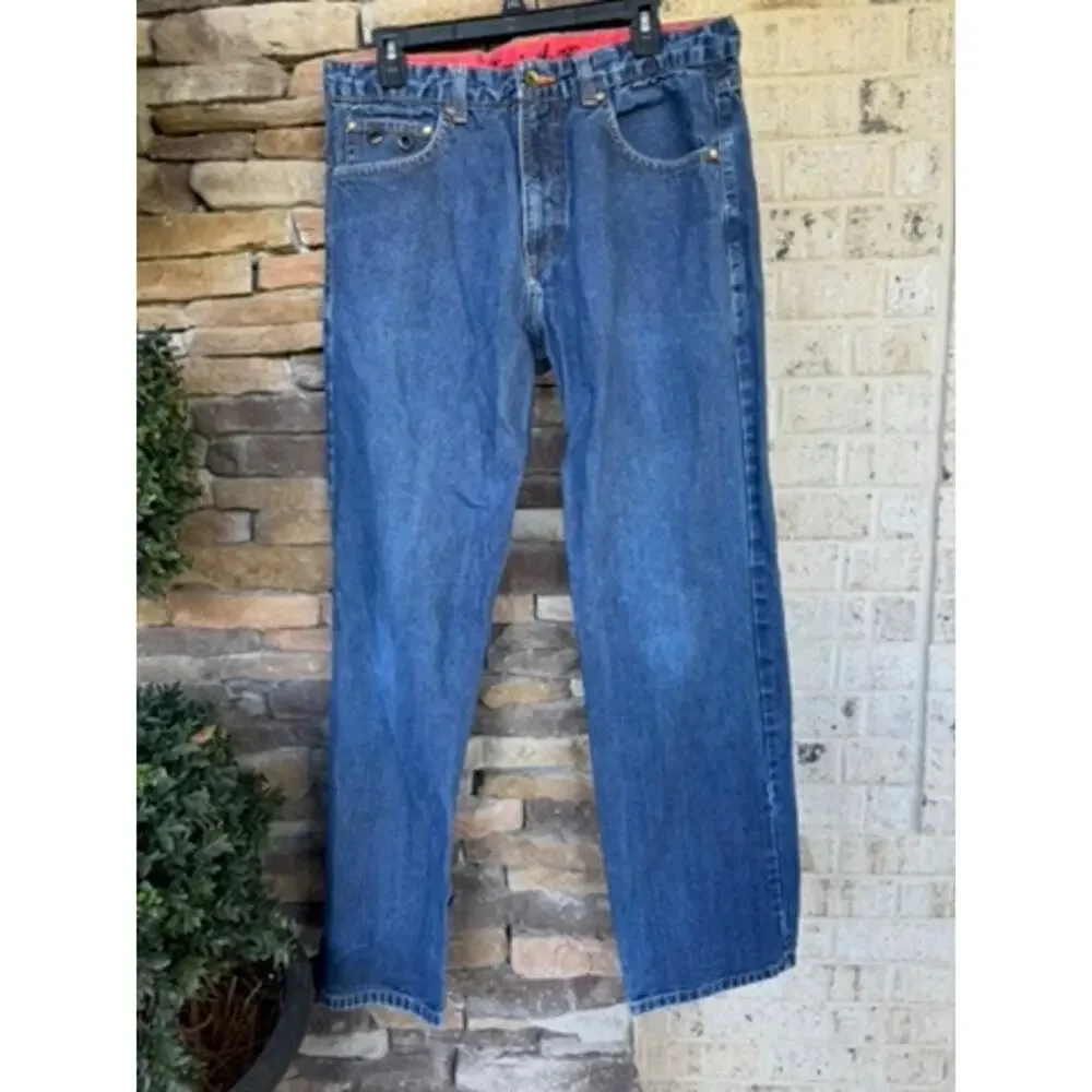 Troop Denim Born in the Bronx Jeans Size 34x33 Crown Embroidered Y2K Vintage